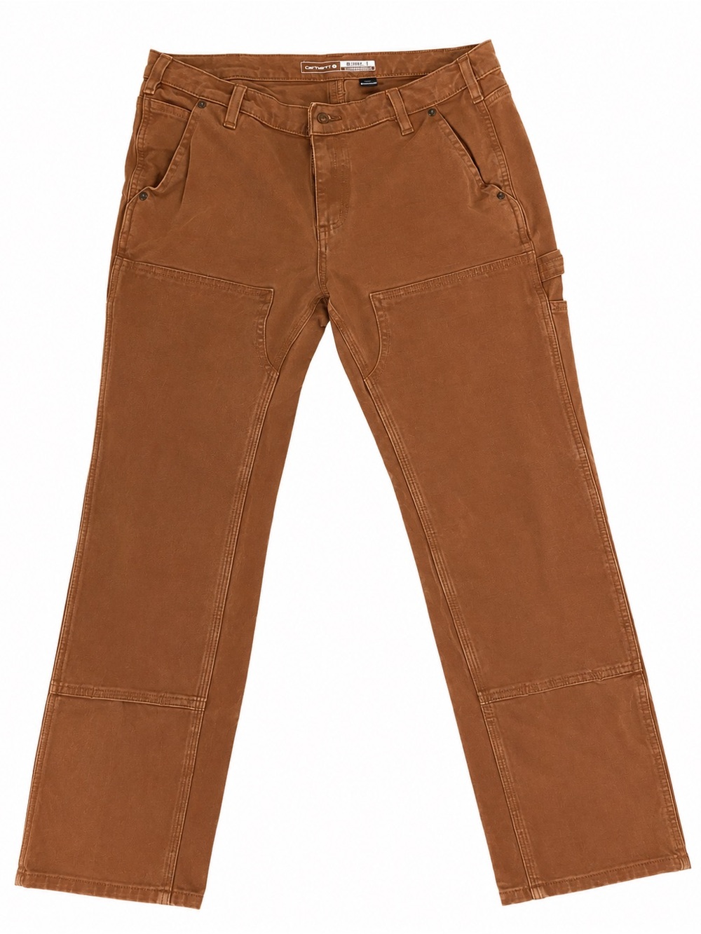 Carhartt Rugged Flex Relaxed Fit Double Front Work Pants Brown Women’s 12
